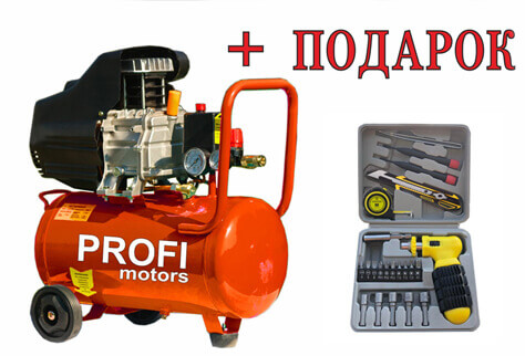 Компрессор воздушный profi 25 220в