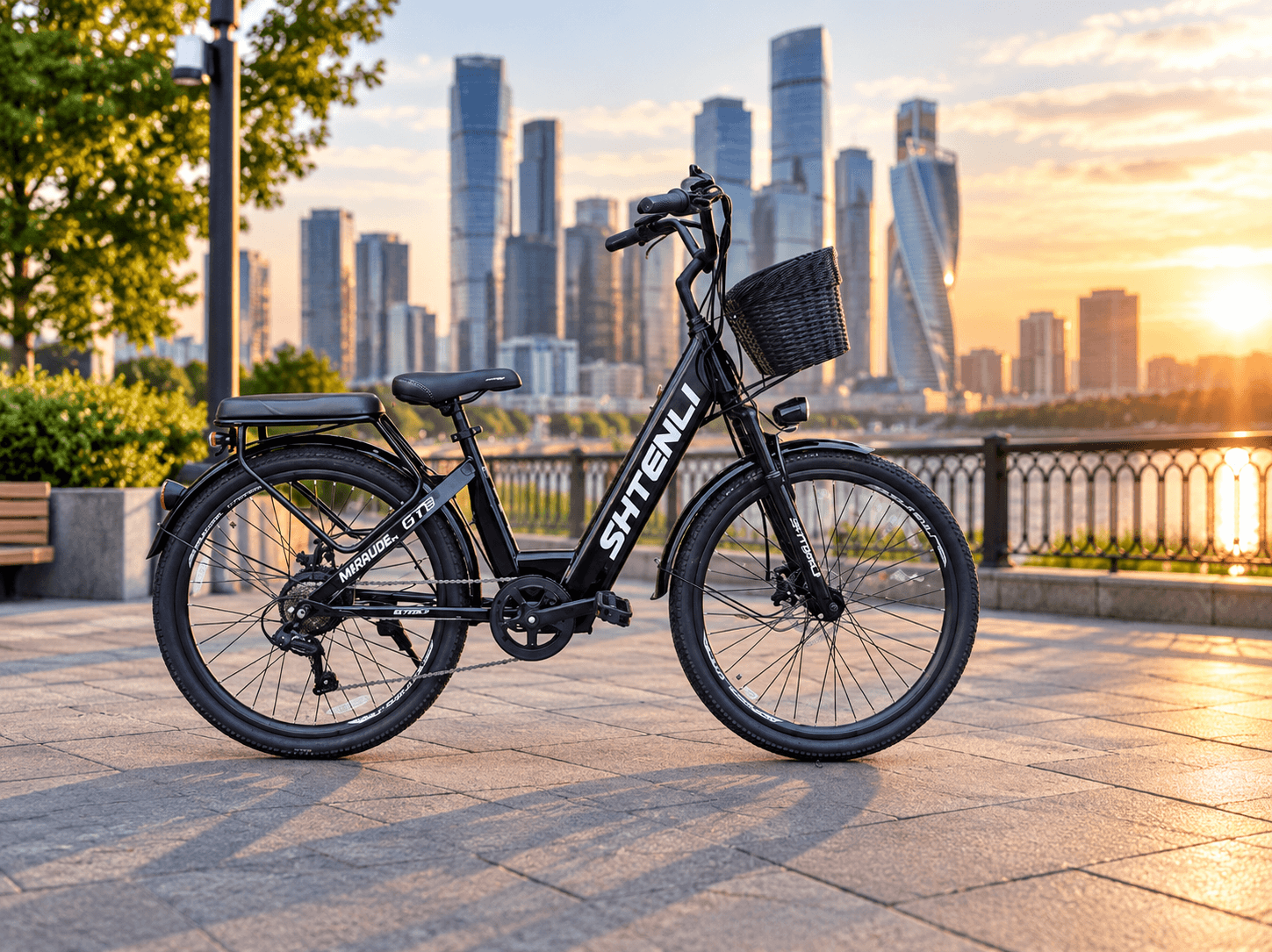 Электровелосипед Shtenli Model Gt9 (черный)